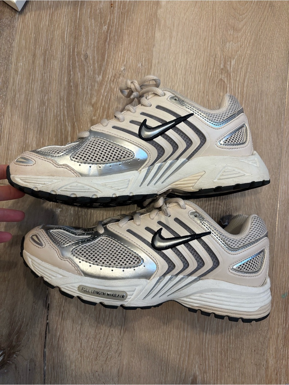 Women’s Men’s Silver/Beige Running Shoes